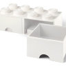 Ящик для хранения 8 выдвижной Белый, Lego