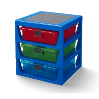 Система хранения 3-DRAWER STORAGE RACK синий Lego