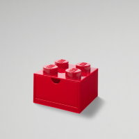 Ящик для хранения LEGO DESK 4 красный