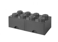 Ящик для хранения 8 выдвижной темно-серый, Lego