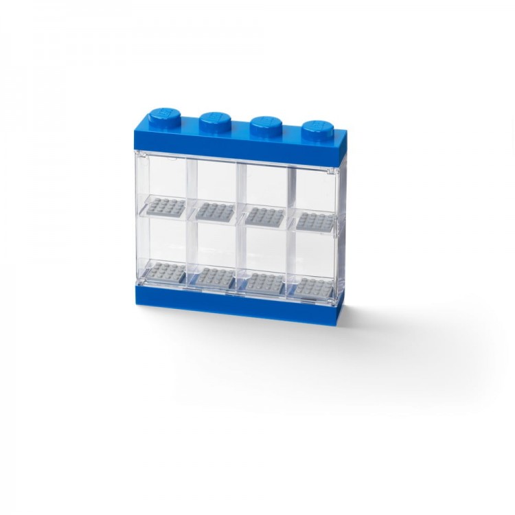 Дисплей для минифигур 8 шт синий, Lego