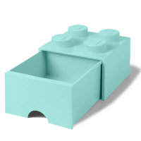 Ящик для хранения 4 выдвижной Бирюза, Lego