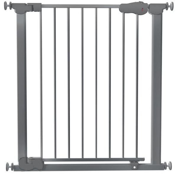 Ворота безопасности 74.5 - 121,5 см Safe & Care Черно-серые без доводчика