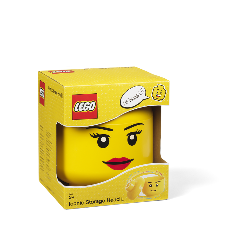 Контейнер для хранения "Голова минифигурки" GIRL LEGO Small