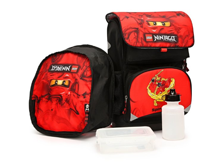 Рюкзак с сумкой для обуви  Ninjago Red 23 л, Lego