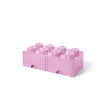 Ящик для хранения 8 выдвижной нежно-розовый, Lego