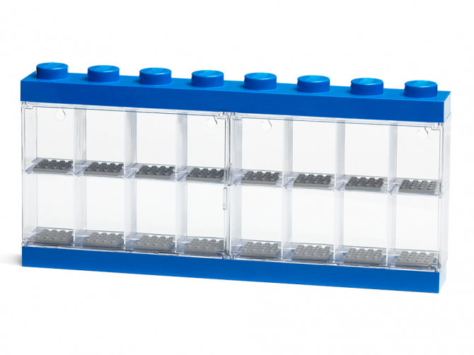 Дисплей для минифигур 16 шт синий, Lego
