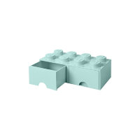 Ящик для хранения 8 выдвижной Бирюза, Lego