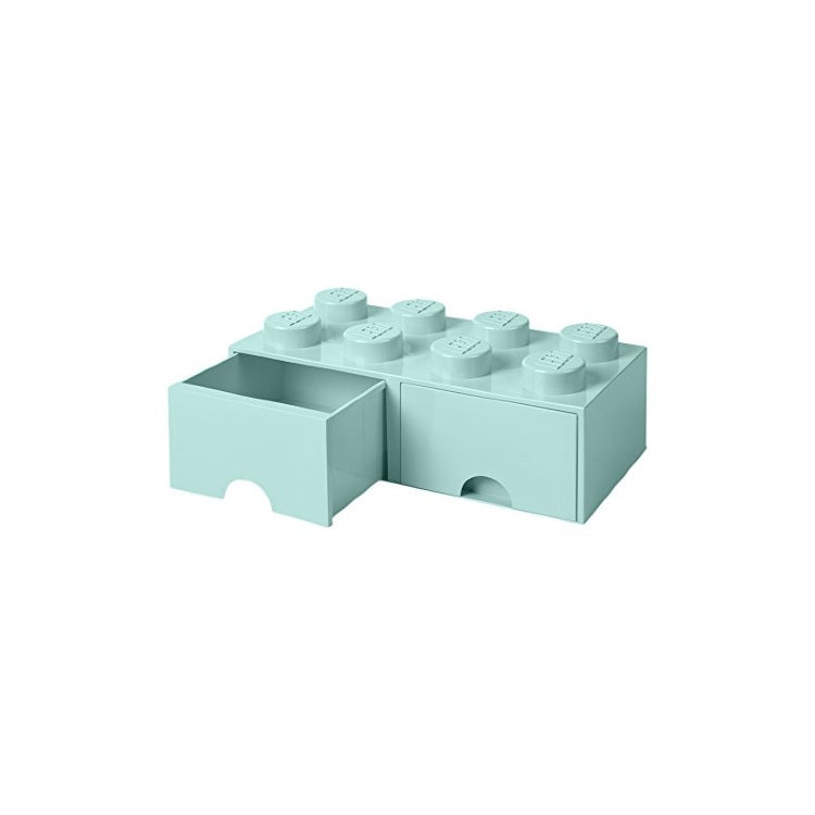 Ящик для хранения 8 выдвижной Бирюза, Lego