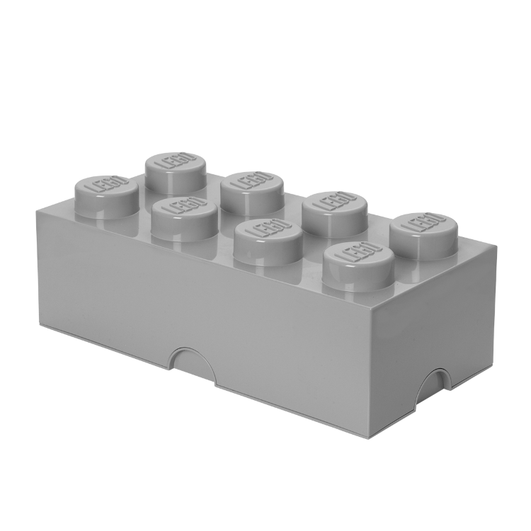 Ящик для хранения Lego 8 серый