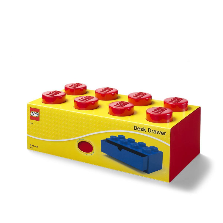 Ящик для хранения LEGO DESK 8 красный