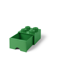 Ящик для хранения 4 выдвижной Зеленый, Lego