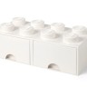 Ящик для хранения 8 выдвижной Белый, Lego. Уценка!