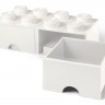 Ящик для хранения 8 выдвижной Белый, Lego. Уценка!