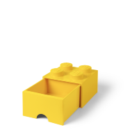 Ящик для хранения 4 выдвижной Желтый, Lego