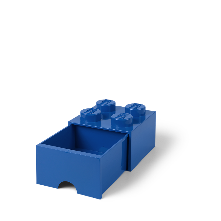 Ящик для хранения 4 выдвижной Синий, Lego