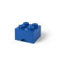 Ящик для хранения 4 выдвижной Синий, Lego