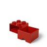 Ящик для хранения 4 выдвижной Красный, Lego