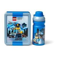 Набор ланч-бокс и бутылка LEGO City "Police Chopper"