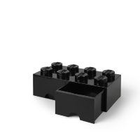 Ящик для хранения 8 выдвижной Черный, Lego