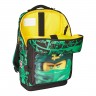 Рюкзак школьный LEGO Optimo набор 4 в 1 Ninjago Green 20213-2201, сумка для обуви,ланчбокс и бутылочка