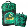 Рюкзак школьный LEGO Optimo набор 4 в 1 Ninjago Green 20213-2201, сумка для обуви,ланчбокс и бутылочка