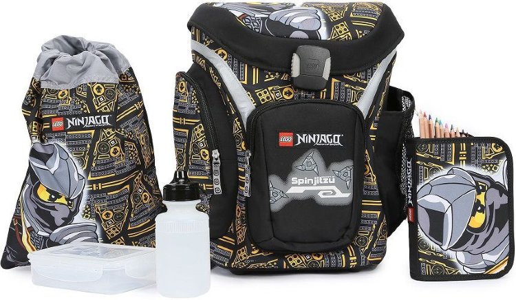 Лего Набор Рюкзак + пенал, мешок для обуви, спорт.сумка + аксессуары Ninjago Cole 21 л, LEGO